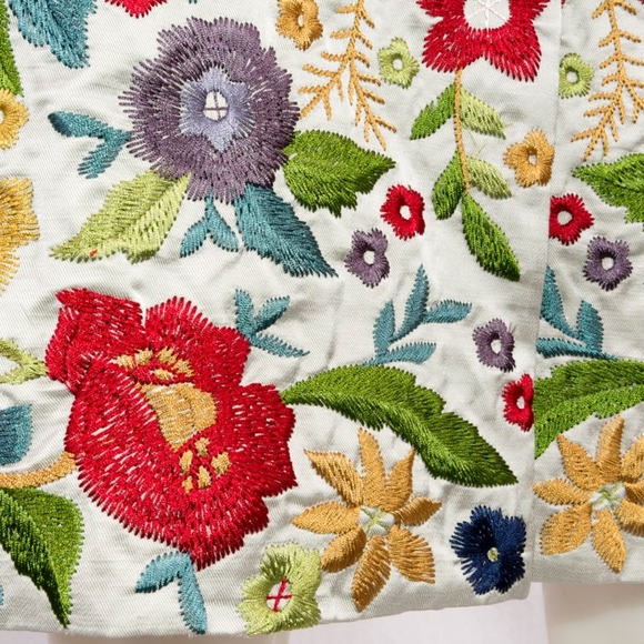 NWT JOHNNY WAS COAT Biya English Garden Florals womens runway couture - Picture 7 of 8